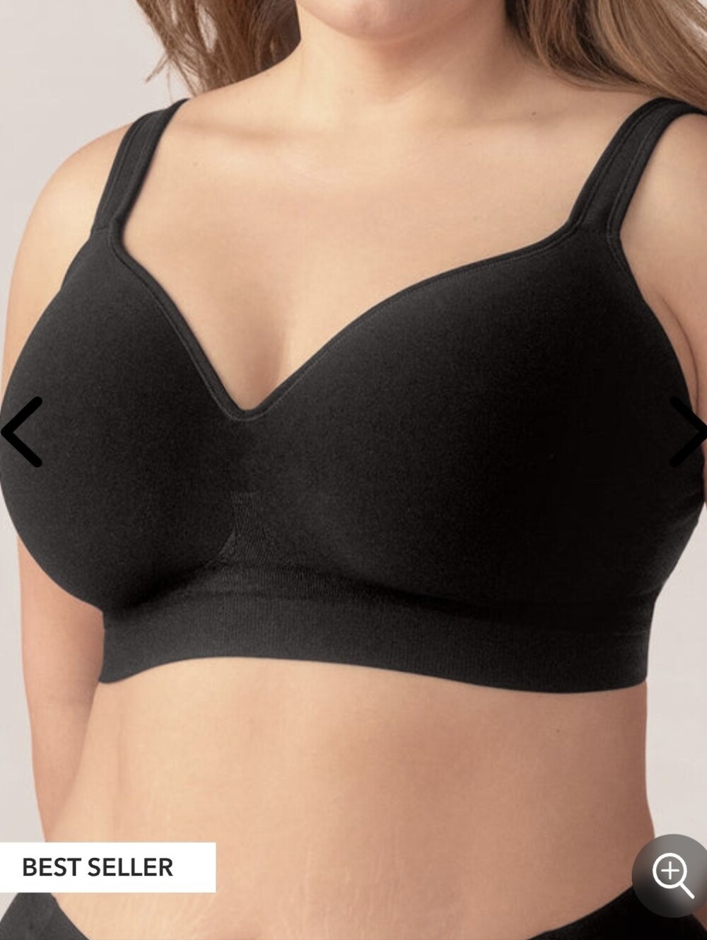 Shapermint Essentials Sweetheart Wireless Contour Bra. Black. Size Medium. New.